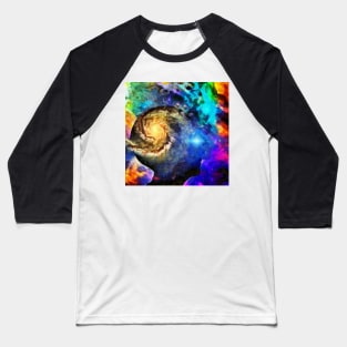 Vivid universe in woman head Baseball T-Shirt